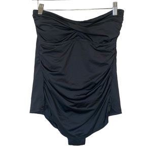 CleanWater One Piece Halter Black Padded Swimsuit M